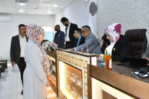 لقاءات السيدة رئيس الجامعة مع منتسبي الجامعة موقع الحويجة. لقاءات السيدة رئيس الجامعة مع منتسبي الجامعة موقع الحويجة.